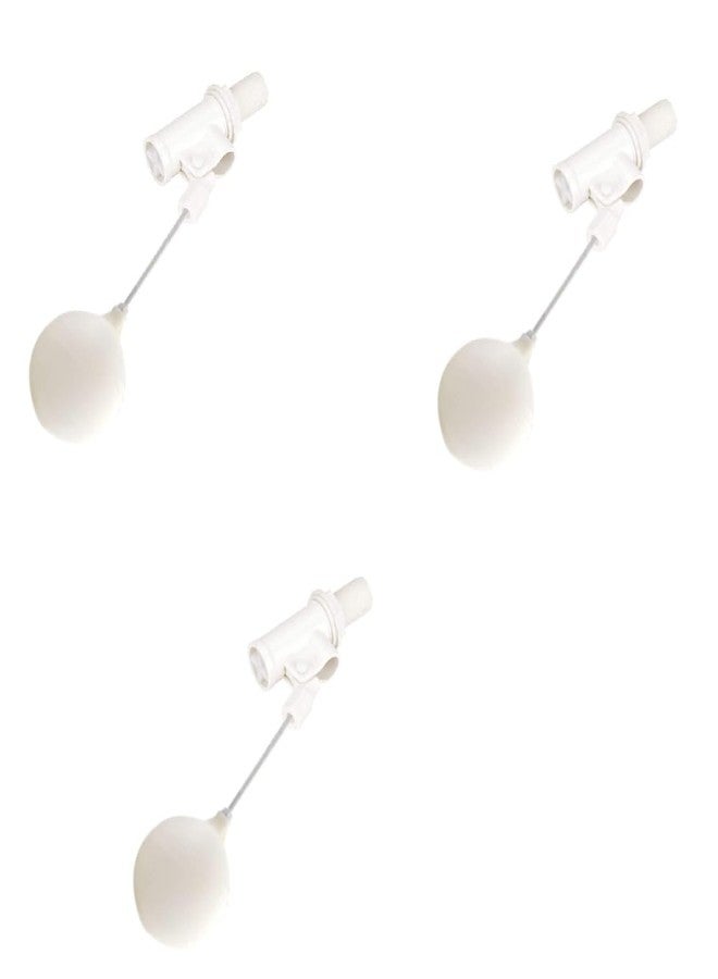 Ennius PVC Ball Cock Set with Aluminum Rod and Ball, Durable Water Float Ballcock Valve for Flush Tank, Toilet Accessory for Home (White Colour). - Image 1